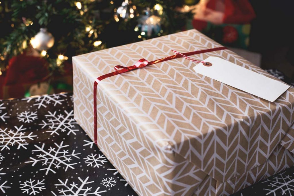 a box of Christmas present