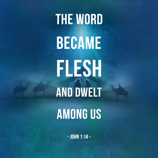 The Word became flesh and made his dwelling among us. We have seen his glory, the glory of the one and only Son, who came from the Father, full of grace and truth. - John 1:14