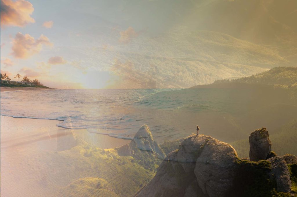 mountains and seas scenery