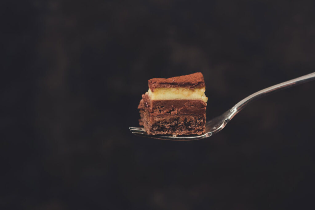 fork and dessert